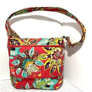 Vera Bradley crossbody bag purse Rumba 2017 retired pink floral quilted solid